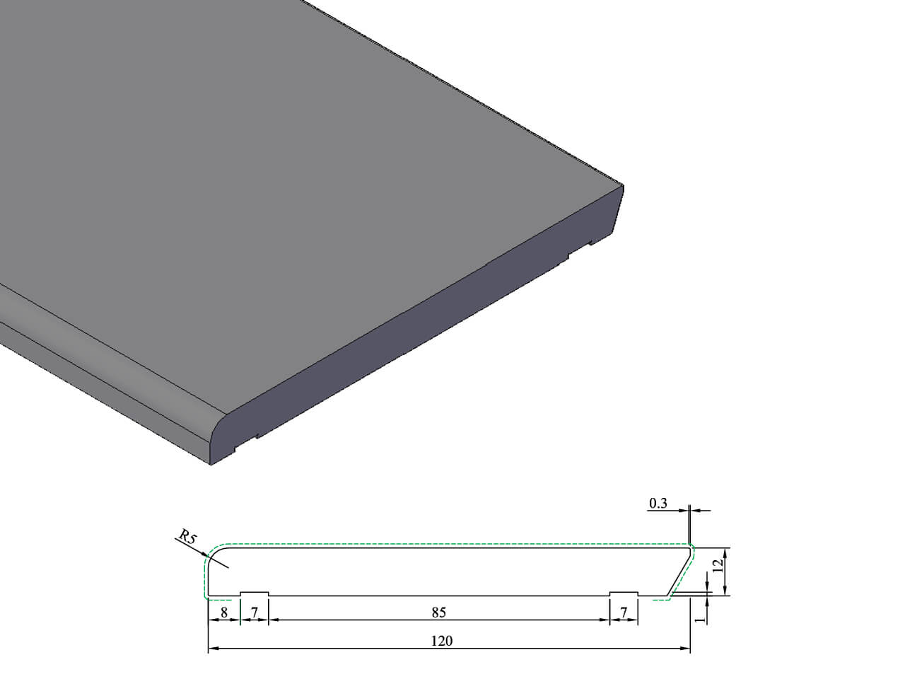 PL 709 Plint 12x120 mm PL 709 Plint 12x120 mm