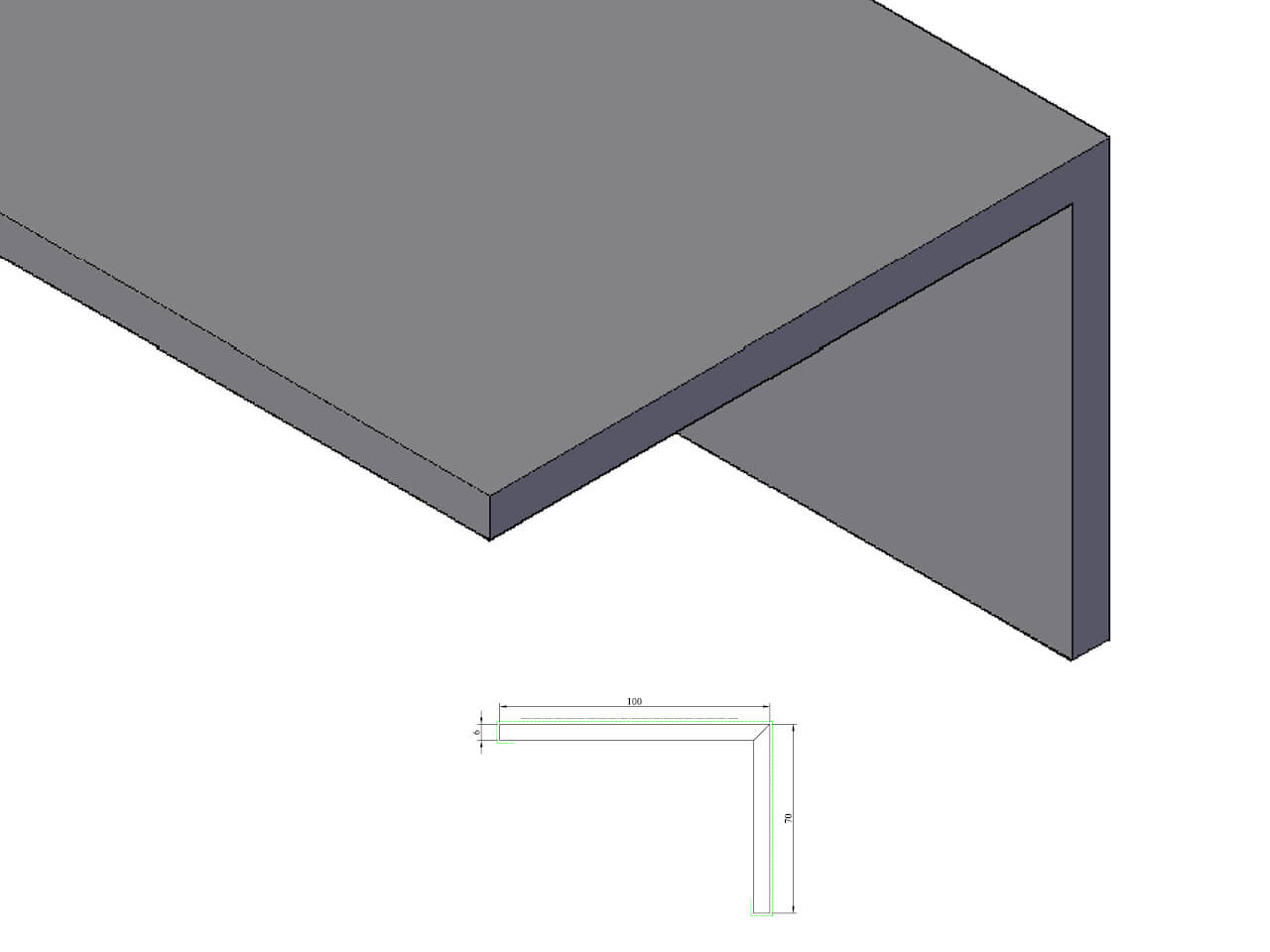 KDH 402 Hoek 6x70x100 mm KDH 402 Hoek 6x70x100 mm