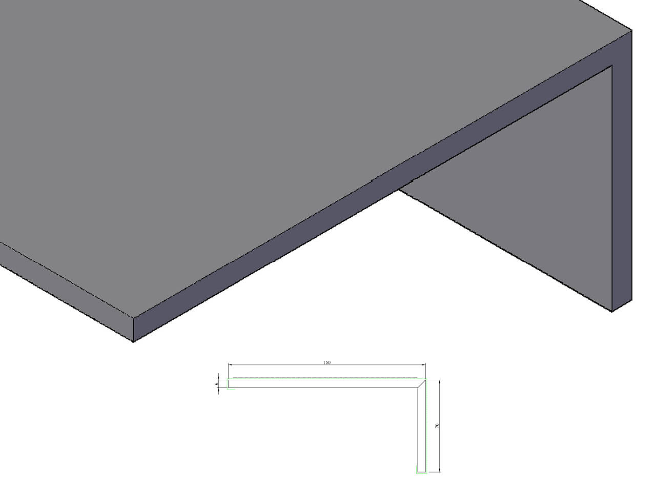 KDH 405 Hoek 6x70x150 mm KDH 405 Hoek 6x70x150 mm