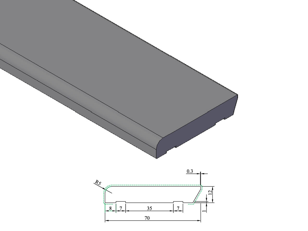 PL 707 Plint 12x70 mm PL 707 Plint 12x70 mm
