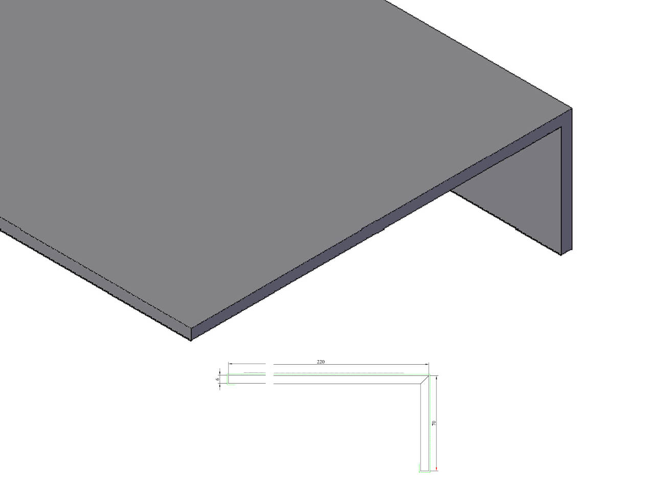 KDH 403 Hoek 6x70x220 mm KDH 403 Hoek 6x70x220 mm