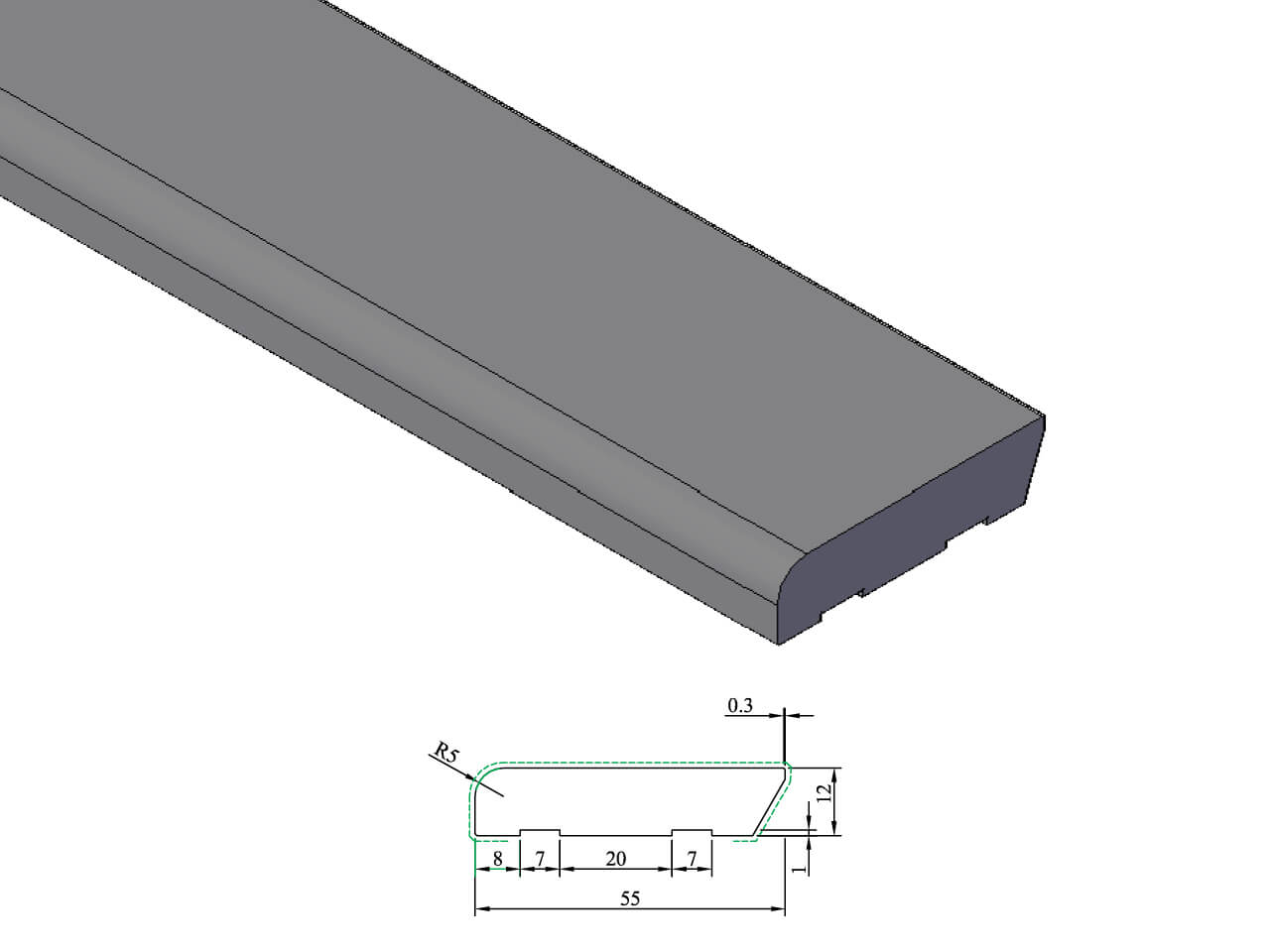 PL 706 Plint 12x55 mm PL 706 Plint 12x55 mm