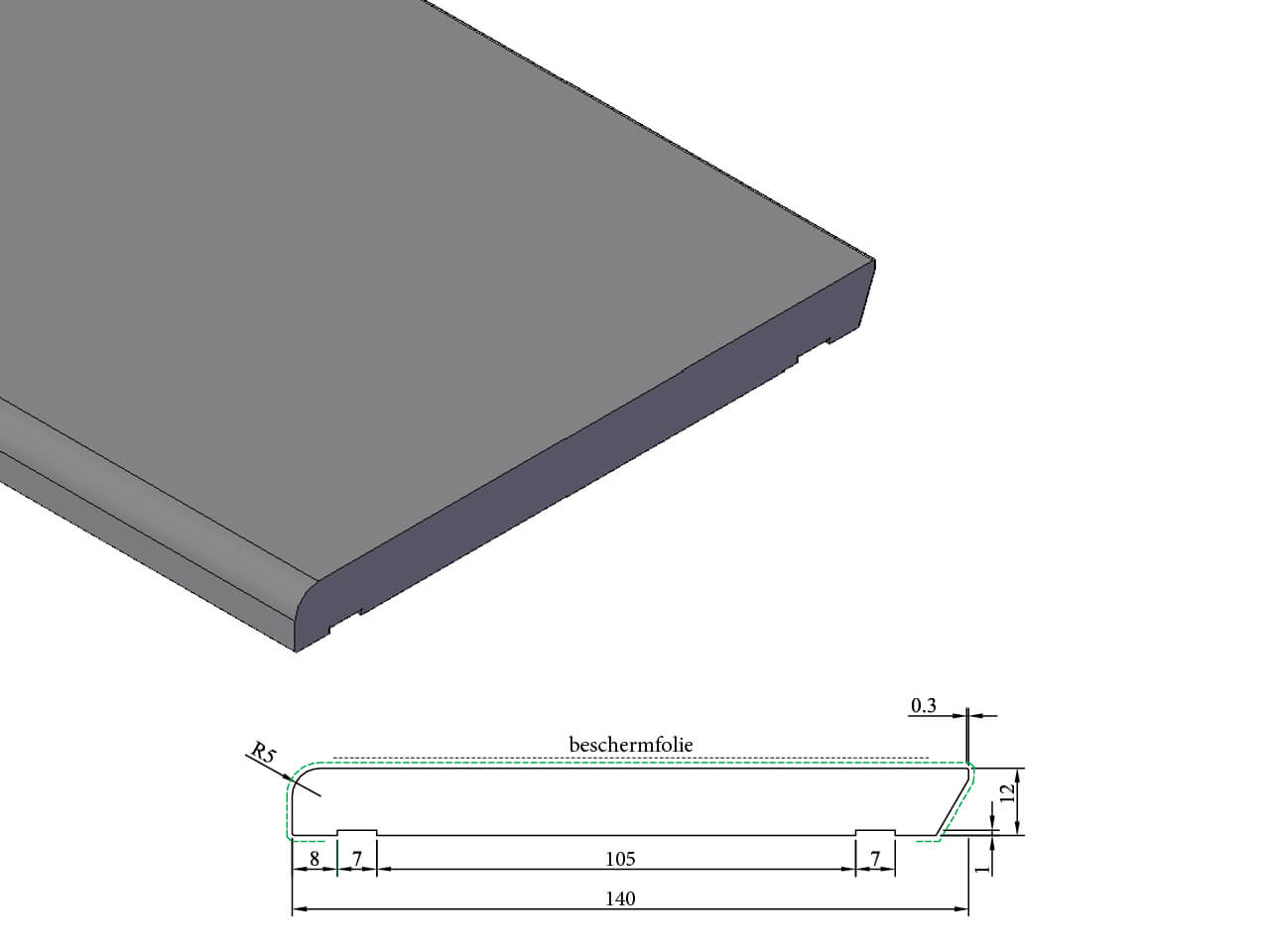 PL 711 Plint 12x140 mm PL 711 Plint 12x140 mm